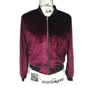 Adam Levine Collection Deep Red Velvet Jacket
